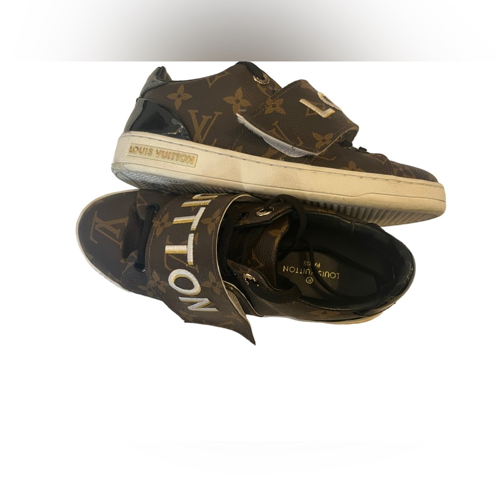 FRONTROW SNEAKER Monogram patent canvas